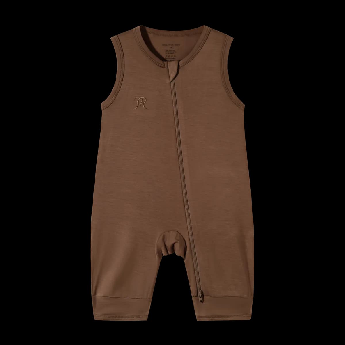 Classic Bamboo Viscose Sleeveless Zip Romper