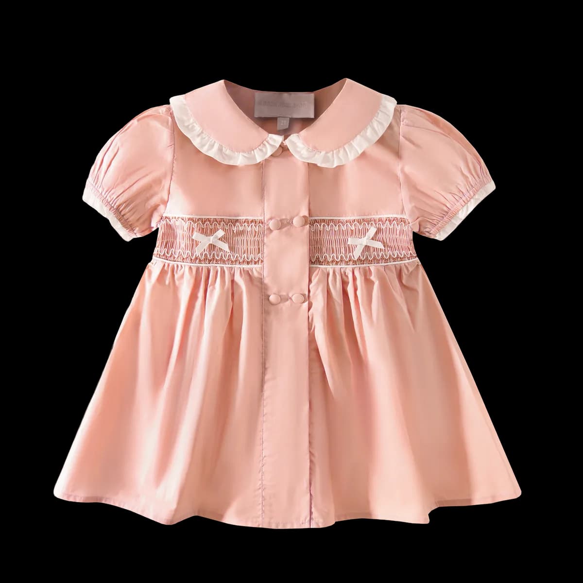 Cotton Smocked Bow Dress